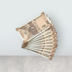 RS 10/- INDIA BANK NOTE SEMI FANCY 10 NOTE SAME NUMBER SET 729729 UNIQUE AND RARE