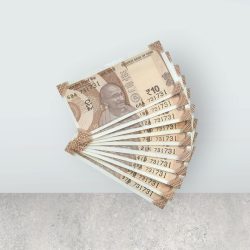 RS 10/- INDIA BANK NOTE SEMI FANCY 10 NOTE SAME NUMBER SET 731731 UNIQUE AND RARE