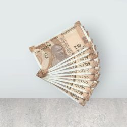 RS 10/- INDIA BANK NOTE SEMI FANCY 10 NOTE SAME NUMBER SET 739739 UNIQUE AND RARE