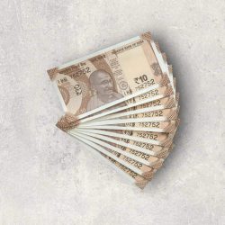 RS 10/- INDIA BANK NOTE SEMI FANCY 10 NOTE SAME NUMBER SET 752752 UNIQUE AND RARE