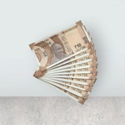 RS 10/- INDIA BANK NOTE SEMI FANCY 10 NOTE SAME NUMBER SET 756756 UNIQUE AND RARE