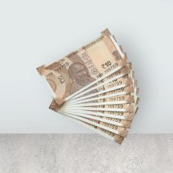 RS 10/- INDIA BANK NOTE SEMI FANCY 10 NOTE SAME NUMBER SET 759759 UNIQUE AND RARE