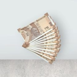 RS 10/- INDIA BANK NOTE SEMI FANCY 10 NOTE SAME NUMBER SET 761761 UNIQUE AND RARE