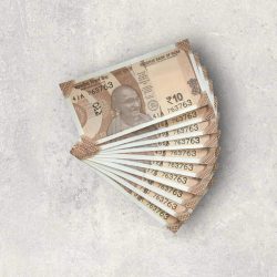 RS 10/- INDIA BANK NOTE SEMI FANCY 10 NOTE SAME NUMBER SET 763763 UNIQUE AND RARE