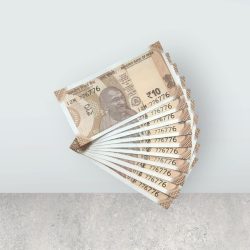 RS 10/- INDIA BANK NOTE SEMI FANCY 10 NOTE SAME NUMBER SET 776776 UNIQUE AND RARE