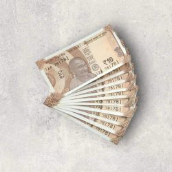 RS 10/- INDIA BANK NOTE SEMI FANCY 10 NOTE SAME NUMBER SET 781781 UNIQUE AND RARE