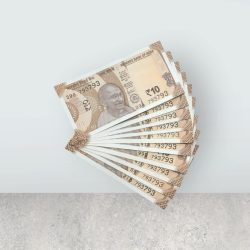 RS 10/- INDIA BANK NOTE SEMI FANCY 10 NOTE SAME NUMBER SET 793793 UNIQUE AND RARE