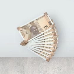 RS 10/- INDIA BANK NOTE SEMI FANCY 10 NOTE SAME NUMBER SET 797797 UNIQUE AND RARE