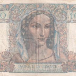 Alternative view of France 1000 Francs - Minerve & Hercule type 1945 Rare Bank Note