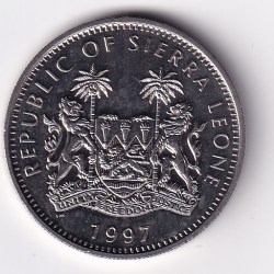 Alternative view of Sierra Leone 1 Dollar 1997 Unicorn rare Commemorative GEM UNC Coin #M-88