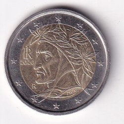 2020 Italy 2 Euros 2nd map Commemorative issue rare Bimetallic Coin #M-100