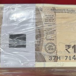 Alternative view of Rare 10 Rupee RIM Total 10 Bundle New Fresh 1000 Notes RIB Sealed Packed RIM at Lowest Price