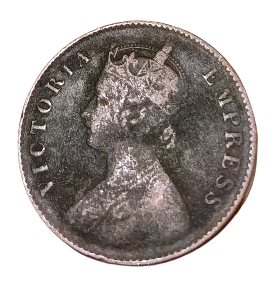 British India ONE QUARTER ANNA Year 1901 VICTORIA EMPRESS Collectable Grade. - Image 2
