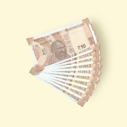 RS 10/- INDIA BANK NOTE 10 NOTE SAME NUMBER SET 863863 GEM UNC