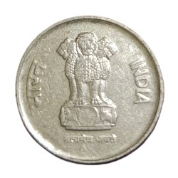Alternative view of 10 Paisa Fss Year 1989 Minor DIE CUD Or EXTRA METAL Error High Collectale Grade.