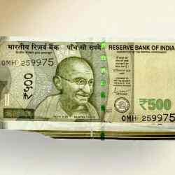 Rs 500/- India Banknote Extra Paper Error Unique and Rare