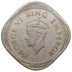 Copper-Nickel 2 Annas of George VI (AD 1947) of Bombay Mint