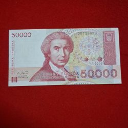 CROTIA COUNTRY 50000 DINARA GEM UNC CONDITION