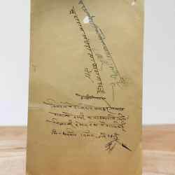 Alternative view of India Government Bikaner 4 Anna Stamp Paper Rajasthan Vintage Issue Very UNIQUE And Rare