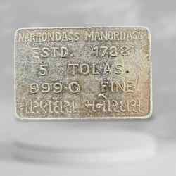 Narrondas Manoardas 5 Tola Extremely Unique And Rare Silver Bar Pure 999 Silver One of a Kind