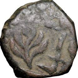 Copper Paisa of Dhar State(17th-18th AD) Anonymous Type Jhar, Trishul/Dotted Circle