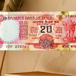 Rs 20 R N Malhotra Inset B INDIA Banknote Serial packet GEM UNC Very UNIQUE And Rare