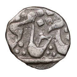 Silver 1/4 Rupee of Jayaji Rao (AD 1843-1886) of Gwalior State of Dar ul Fateh Ujjain Mint KM235 Rare