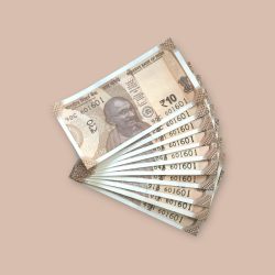 RS 10/- INDIA BANK NOTE SEMI FANCY 10 NOTE SAME NUMBER SET 601601 UNIQUE AND RARE