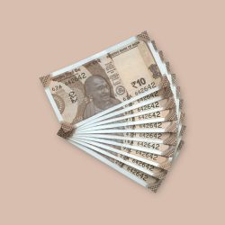 R 10 India Banknote Semi Fancy 10 Note Set Number 642642 Gem Unc Unique and Rare