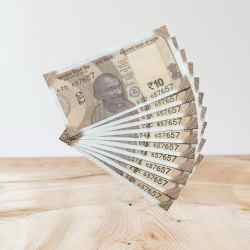 Rs 10/- India Bank Note Semi Fancy 10 Note Same Number Set 657657 Unique and Rare