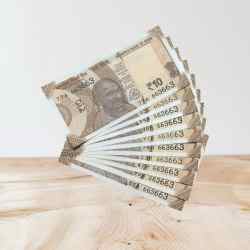 RS 10/- INDIA BANK NOTE SEMI FANCY 10 NOTE SAME NUMBER SET 663663 UNIQUE AND RARE