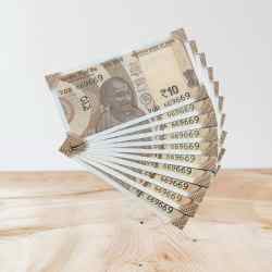 Rs 10/- India Bank Note Semi Fancy 10 Note Same Number Set 669669 Unique and Rare