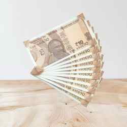 RS 10/- INDIA BANK NOTE SEMI FANCY 10 NOTE SAME NUMBER SET 690690 UNIQUE AND RARE