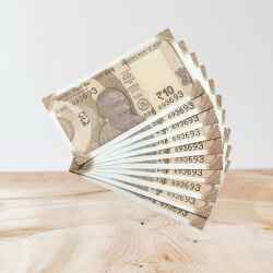 RS 10/- INDIA BANK NOTE SEMI FANCY 10 NOTE SAME NUMBER SET 693693 UNIQUE AND RARE