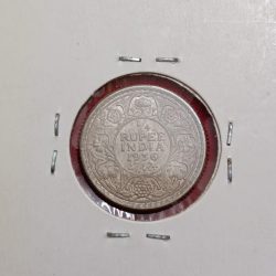George V 1/4 Rupee India 1936 Calcutta Mint Gem Bunc Condition Silver Coin British of India