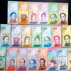 Venezuela 2 Bolivares to 20000 Bolivares 21 Different Pcs Gem Unc Notes Set