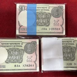 2015 one rupees serial packet 100 note buyer will recieve 1 packet different serial number packet