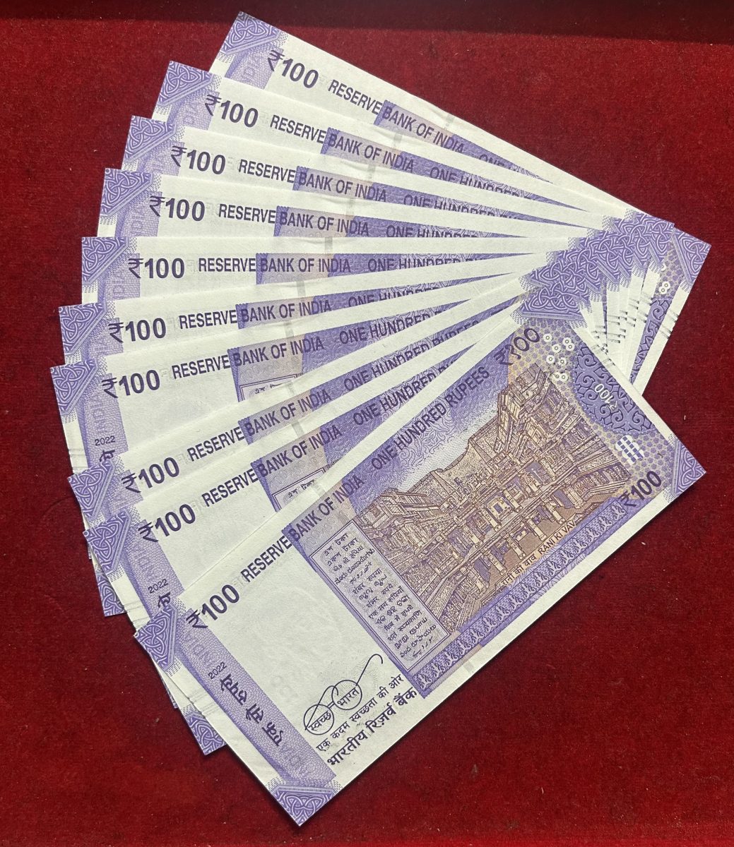 Rs 100 Bank note 10 pcs set Lower number 000001 to 000010 Gem UNC condition same prifix recieve - Image 2