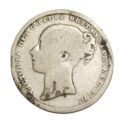 Alternative view of GREAT BRITAIN Silver ONE SHILLINGS Year 1874 Queen VICTORIA **V.SCARE** Collectable Grade.