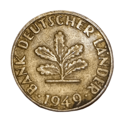 GERMANY Bronze 5 PFENNIG Year 1949 Collectable Grade.