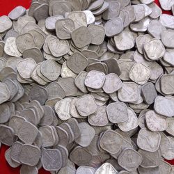 Oen Paise Aluminium Coins Mix Years Mix Mints Include Hyderabad Scare Year also 100 Pcs Given