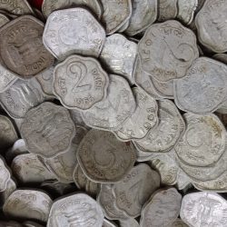 Alternative view of Two Paise or Three Paise Aluminium Coins 100 Pcs Given Mix Scare Years or Mix Mints Republic of India