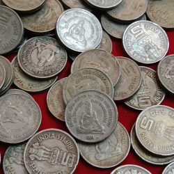 Five Rs Copper Nickel Scare Coin 8th World Tamil Conference Saint Thiruvalluvar 1995 Year Bombay Mint 50 Pcs Given