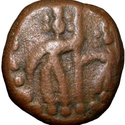Copper Kasu of Sasivarnadeva(AD 1730-50) of Sivaganga Raja's Ty.12.4