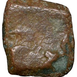 Copper Coin of Satavahan Dynasty (1st Cen. BC) from Vidarbha Region with Elephant/Ujjaini-Nandipad