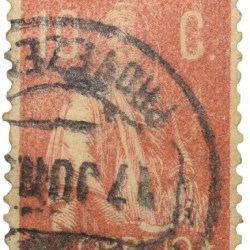 Postal Stamp of Portuguesa - Orange Colour 10 Centavos - Mother Marry - Used Condition as per Image.