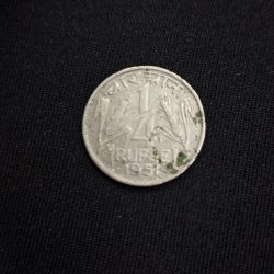 1/4 Rupee 1951 Calcutta Mint