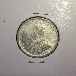 HALF RUPEE 1926 SILVER COIN GOOD CONDITION GEORGE V KING EMPEROR