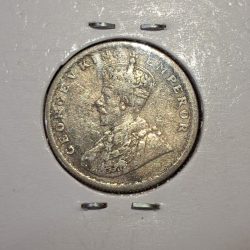 HALF RUPEE 1934 SILVER COIN GEORGE V KING EMPEROR