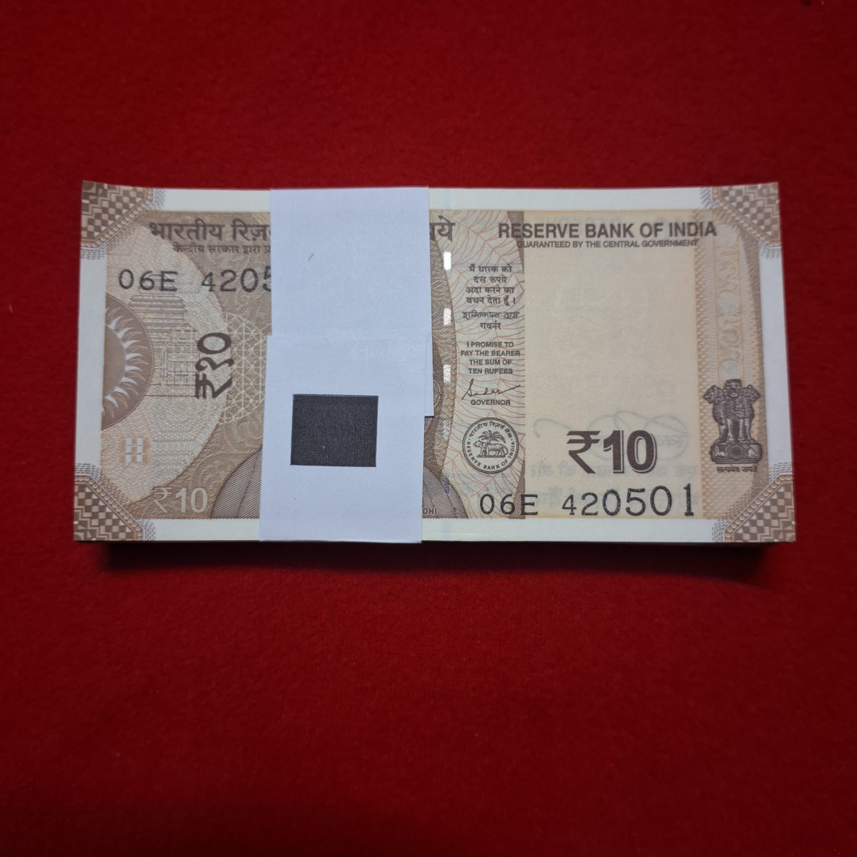10 RUPEE PACKET STARTING 420 (CHOR NUMBER) SERIAL NO. 420501